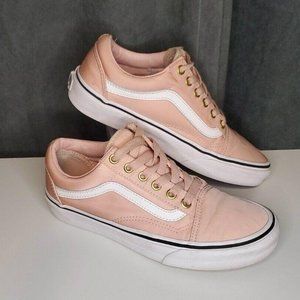 Vans Rose Gold Pink Off The Wall Skate Shoes Women's Size 6
